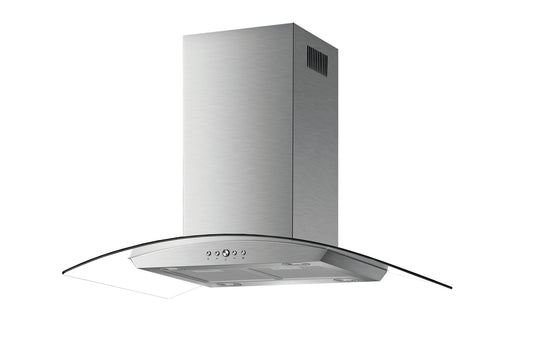 SO 10 Curved Glass Island Hood 90cm - OSLA HOME