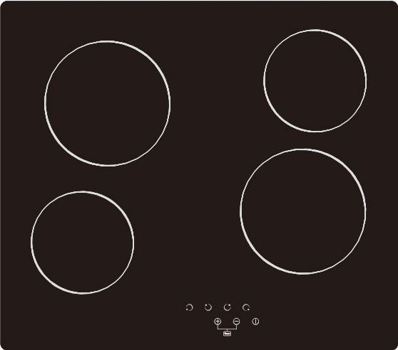 SO 10 Gloss Finish Ceramic Hob Touch Control 60cm - OSLA Home