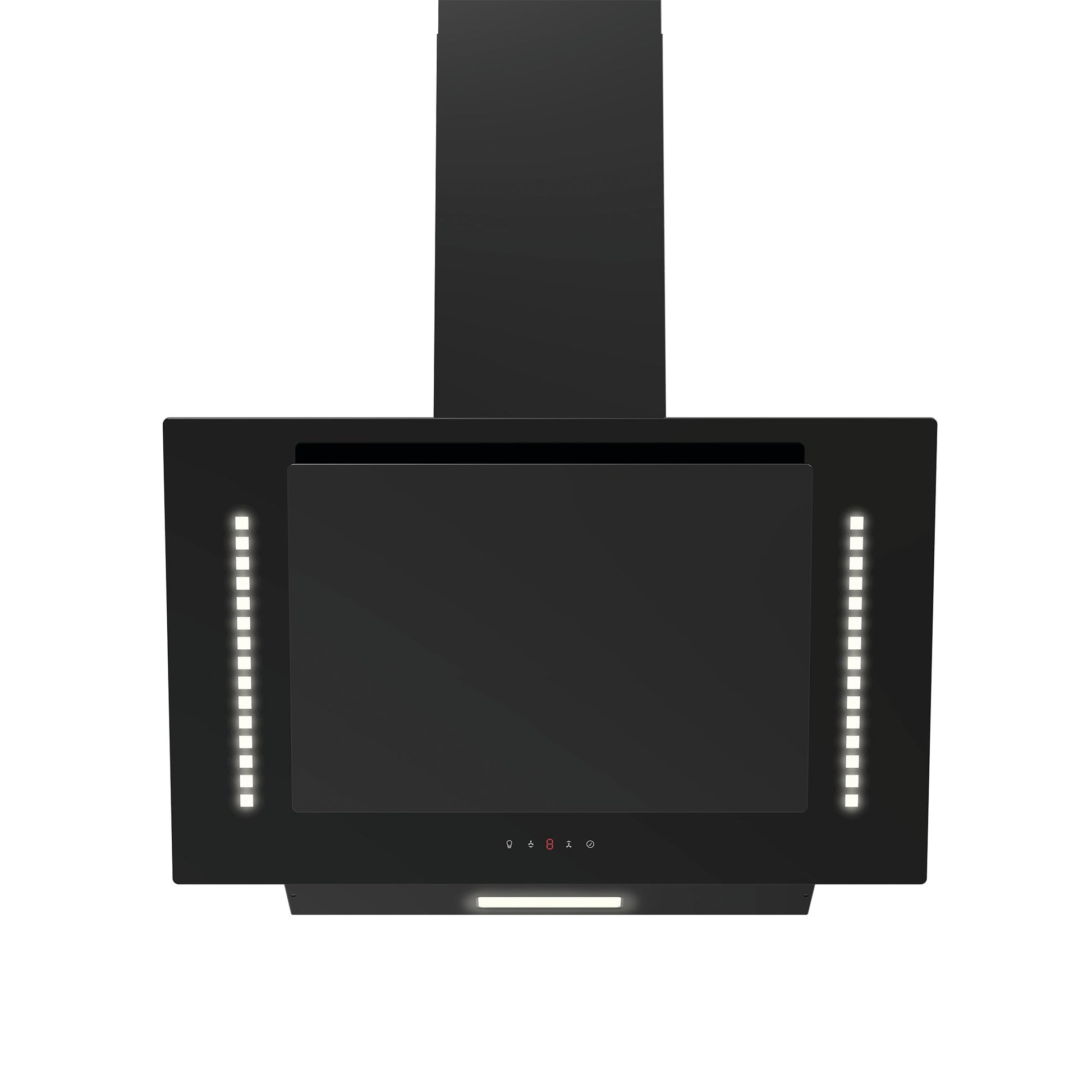SO 30 White LED angled glass hood 60cm - OSLA Home