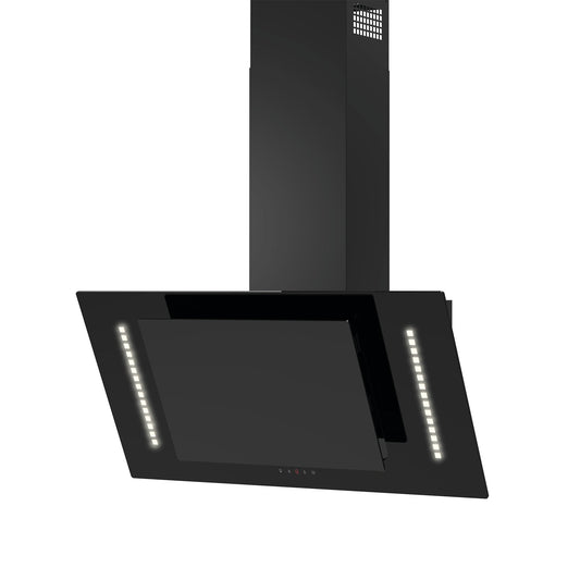 SO 30 White LED angled glass hood 70cm - OSLA Home