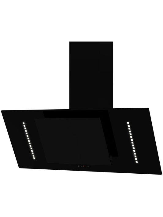 SO 30 White LED angled glass hood 90cm - OSLA Home