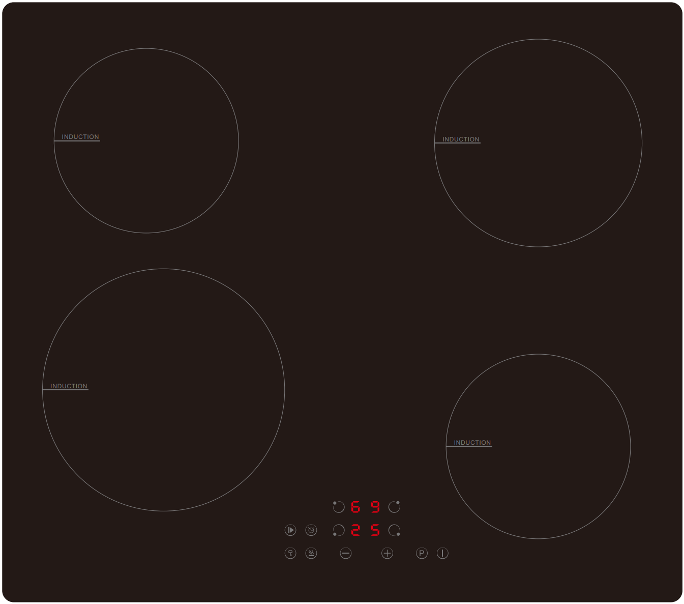SO 10 Induction hob 60cm - OSLA Home